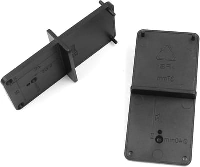 Set van 2 Deurgat Locators voor Houtbewerking - Hinge Drilling Gids voor Kasten, DIY Templates en Gereedschap voor Precisie Montage