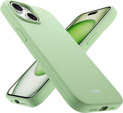 IYUPP Siliconen Hoesje Geschikt voor iPhone 15 Pro Hoesje - Siliconen Back Cover - Groen