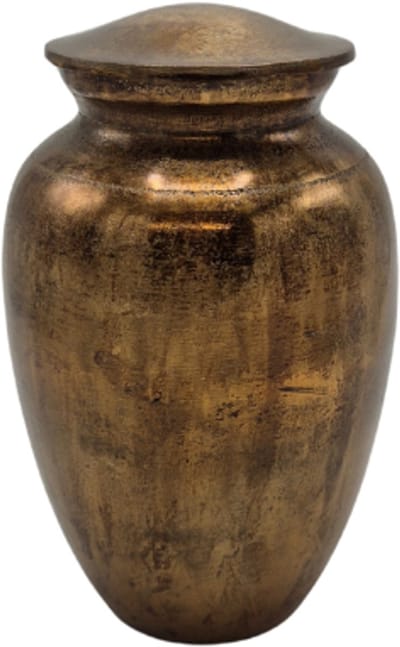 Urnenspecialist® - Urn - Pot - Asbuis - 2000ML - Antiek Goud - Gold - Standaard Urn - As - Asverwerking