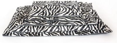 Comfort benchkussen bonfire zebra zwart wit 50x35 cm