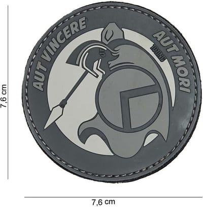101 Inc Embleem 3D Pvc Spartan Aut Grijs  14048