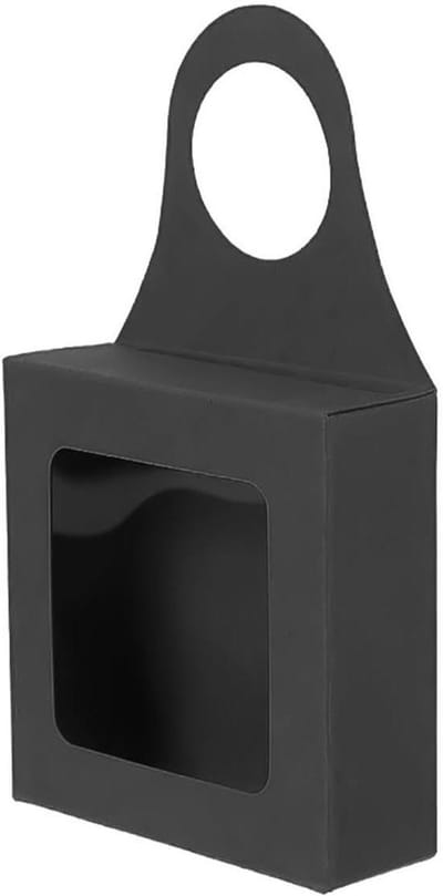 Wijnflesdozen 20 stuks - Kraftpapier zwart - Venster voor eenvoudig bekijken - Perfect voor geschenken - ShopVlot