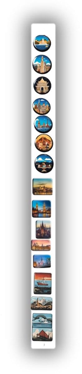 Anwicar Rechthoekige Magneet Bord - 1 Kunst - Magnetisch memobord Magnetisch prikbord Wit 50x6 cm