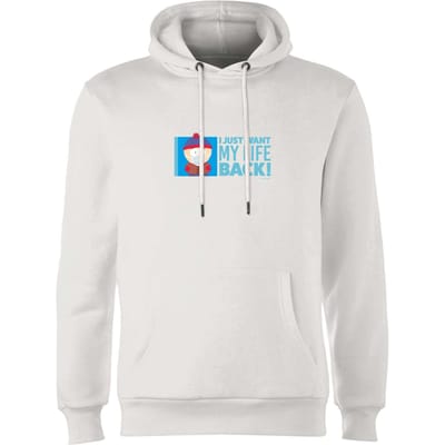 South Park I Just Want My Life Back Unisex Hoodie - White - S