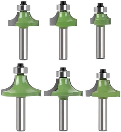 MTTProducts - Freesbitset - 6-delig - Houtbewerking - Rond - Snijden