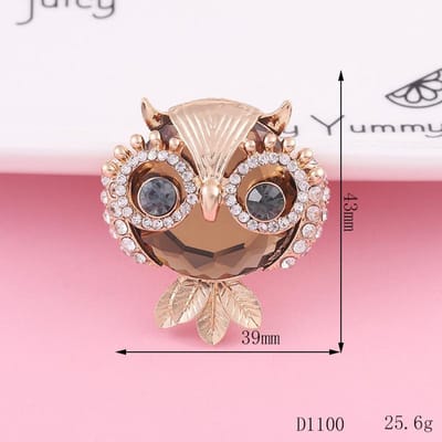 1 pièce de luxe strass or bleu hibou chaussures breloques pour lacets punk bijoux boucle accessoires chaussures clips chaussures dentelle bricolage décorations or