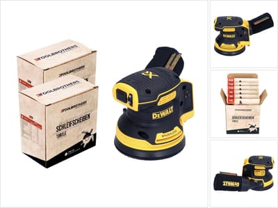 DeWalt DCW 210 N accu excenterschuurmachine 18 V 125 mm borstelloos solo + 2x Toolbrothers TURTLE schuurschijvenset