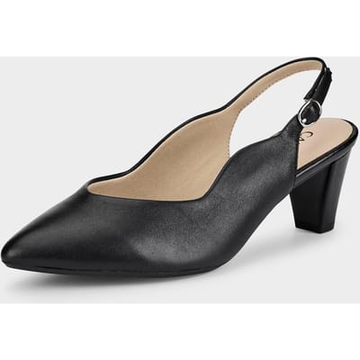 Pumps met smal hielriempje - zwart - Gr. 7,5 van Goldner Fashion