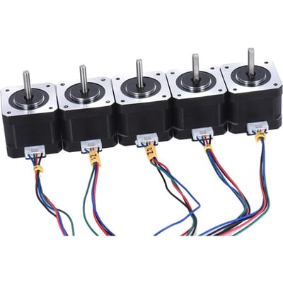 5 stks Nema 17 Stappenmotor Drive Control 2 Fase 1.8 Graden 0.9A 0.4NM 42mm met Lood 5pcs