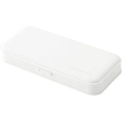 Plastic Matte Etuis Mujis Stijl Kawaii Schrijfwaren School Doorzichtig Potloodzakje Schattig Potlooddoosje Trousse Ecole Papeterie wit