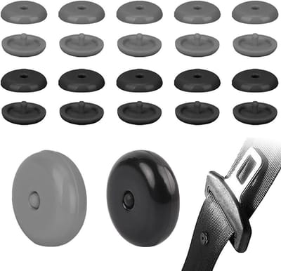 10 Pairs Veiligheidsriem Stopknoppen, Universele Zittingriem Stopper Set, Antislip Buckle en Praktische Houders voor Autogordels