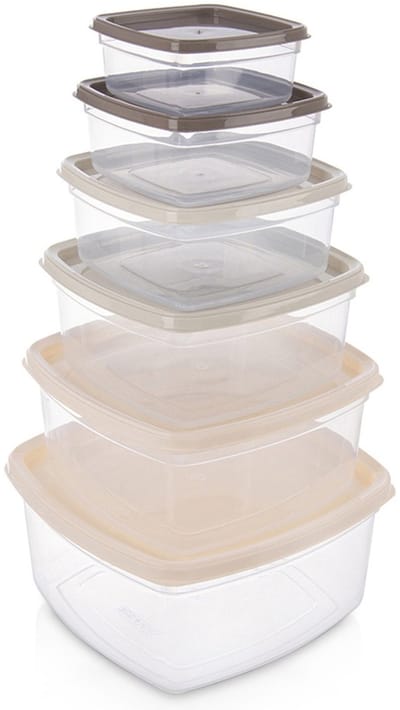 Voedselcontainers met Deksel 6 stuks - Vershoudbakjes - Diepvriesbakjes - Vershouden - Bakjes