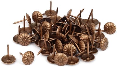 Bekleding Nagels - Decoratie Pins - Vastzetten van Papier - Kopertint Metaal - 60 Stuks - Koper