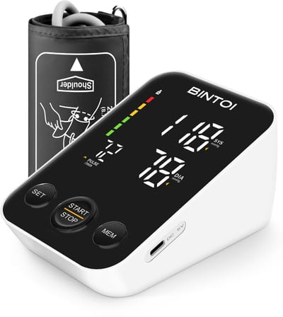 Bintoi BX300 Bloeddrukmeter Bovenarm - Klinisch Gevalideerd - Hartslagmeter - 2 Gebruikers - Manchet 22-40 cm - 240 Geheugenplaatsen