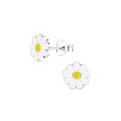 House of Jewels - Madelief Oorbellen 925 Zilver - Kinderoorbellen Bloem