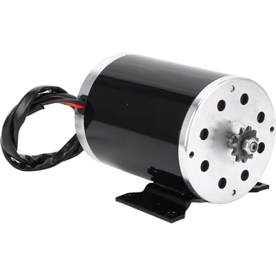 Moteur brossé haute vitesse 48V 1000W 3000 tr/min Kit contrôleur de moteur électrique avec poignée d'accélérateur pour vélo scooter électrique black