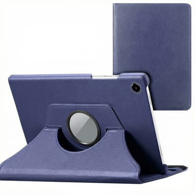 imoshion Tablet Hoes - Geschikt voor Samsung Galaxy Tab A8 (2021 / 2022) - 360° Draaibare Bookcase - Donkerblauw