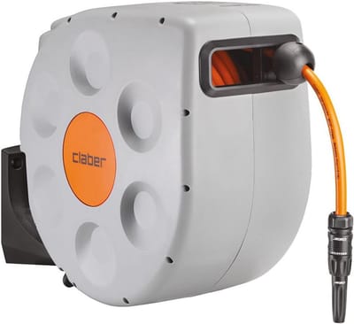 Automatische 30 meter slanghaspel met langzaam oprollen