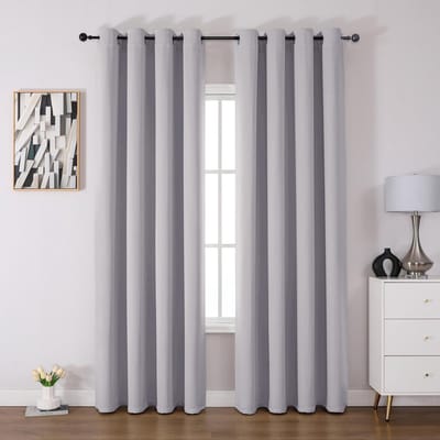 Dailygoods- Verduisteringsgordijn Wasbaar - Set van 2 - H 225 x B 140 cm - Thermogordijn - Warmte-isolerend - Kreukvrij - Gordijnen