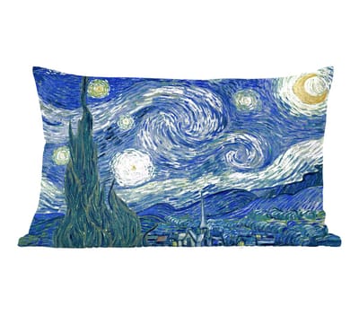 Sierkussens - Kussentjes Woonkamer - 50x30 cm - Sterrennacht - Schilderij - Oude meesters - Vincent van Gogh