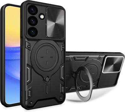 Hoesje geschikt voor Samsung Galaxy A16 - Techsuit CamGuard Pro Back Cover - Zwart