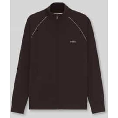 Regular fit sweatjack van katoenmix model 'Mix&Match'