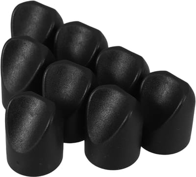 8 Stuks Zwarte Kunststof Eindkappen voor Klapstoelen, Robuuste Stabilisatie Doppen voor Tuin en Outdoor Gebruik