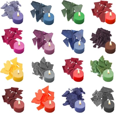 Kaarsverf Set 16 Verschillende Kleuren voor Decoratieve Kaarsen