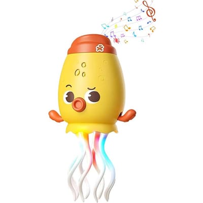 Jouet Poulpe Dansant Électrique Enfants Son et Lumière Évitement d'Obstacles Rampant Poulpe Simulé Bébé Jouets Interactifs Amusants