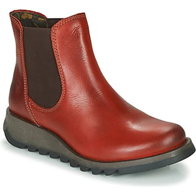 Fly London - SALV195FLY - Half-hoge schoenen - Kleur: Rood - Maat: 38