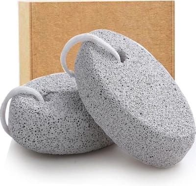 Natuurlijke Voet Puimsteen voor Eeltverwijdering - 2-Pack Lava Pedicure Tools