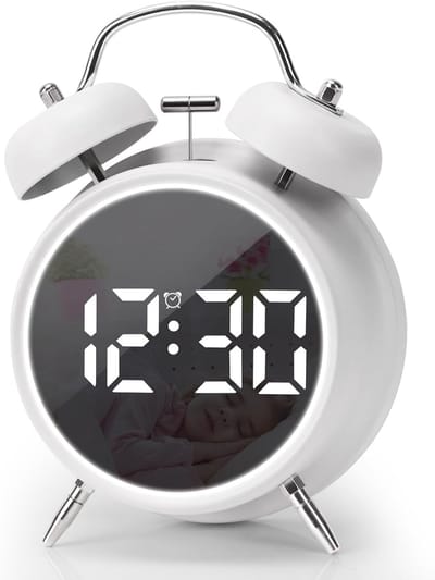 VHV Digitale Wekker - Digitale Klok - LED Scherm - Slaapkamer - Alarmklok - Energiezuinig - Wit