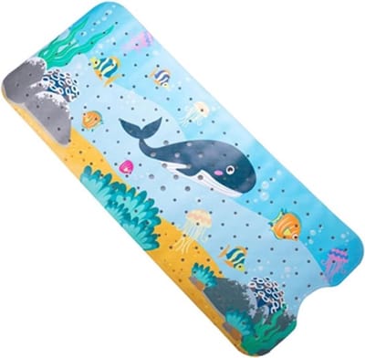 Douchemat antislip - antischimmel - 53 x 53 cm - douchemat met zuignappen, ophanghaakjes en afvoergaten - Zwart - 100 x 40 cm