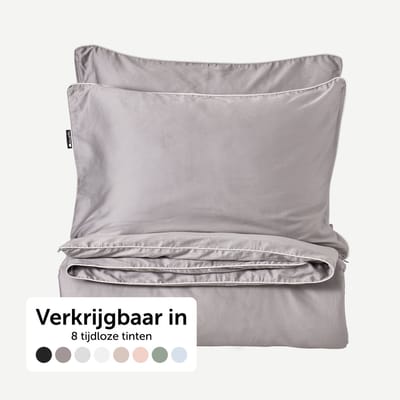 Cloudpillo Beddengoed (incl. 2 kussenslopen 55x75) - Extra zacht, Ademend en Antibacterieel - Vochtbestendig met verborgen rits - Stone Grey - 240x220 cm