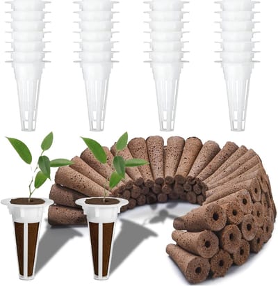 50 Stuks Hydroponische Teeltsystemen, 25 Stuks Teelverbindingen, 25 Stuks Hydroponische Mandjes voor Binnenkweek en Tuinieren