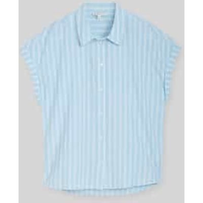 Tom Tailor Denim - Blouse met streepmotief - Maat XS - blue white stripe