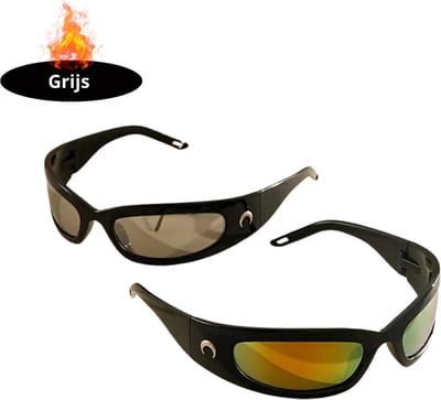 Bovista - Festival Bril - Rave - Space - Techno - Freaky Glasses - Heren - Dames - Zonnebril - Zwart