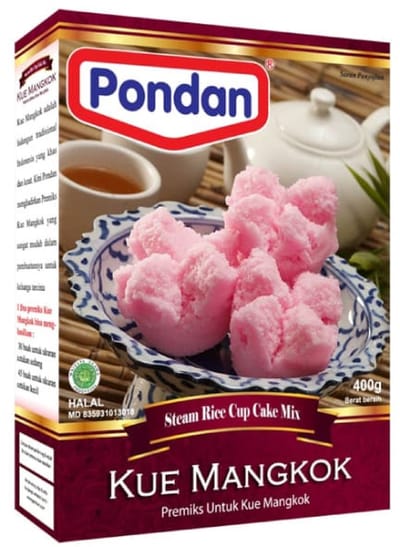 Kue mangkok - Indonesisch - gestoomde cake - steam rice cup cake mix - Halal