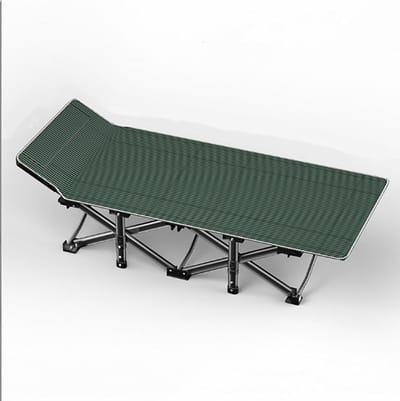Camping Bed - Opklapbed Vouwbed - Kamperen Slapen - Inclusief Kussen - 300kg Draaglast - Groen