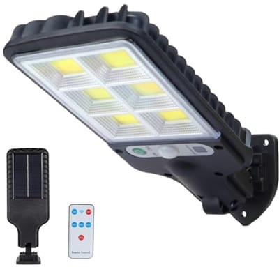 Led Buitenlamp op Zonne-energie met Bewegingsmelder en Afstandsbediening - Waterdichte Solarverlichting voor Tuin en Garage