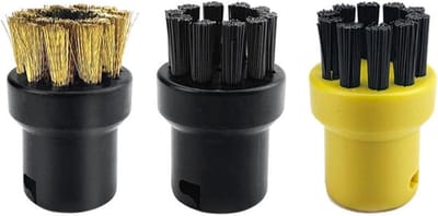 Stoomreiniger Borstels - Reinigingsaccessoires Stoomreiniger - Dieptereiniging Oppervlakken - Hittebestendig Materiaal - 3 Stuks - Niet gespecificeerd
