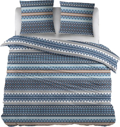 Snoozing Concombre Dekbedovertrek - Eenpersoons - 140x200/220 cm - Blauw