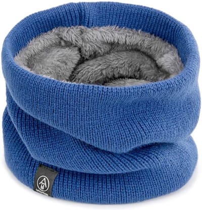 Nivard Nekwarmer - Dames - Fleece - Motor - Bandana - Masker - Colsjaal - Sjaal - Gewatteerd - Skiën - Warm - Herfst - Blauw