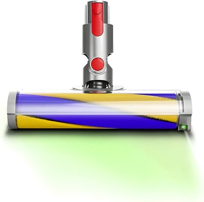 Traumheim® Borstel voor Dyson steelstofzuiger - Borstel compatibel met Dyson V7, V8, V10, V11, V15 steelstofzuiger - elektrische borstel met directe aandrijving met laser-LED voor harde vloeren en laagpolige tapijten