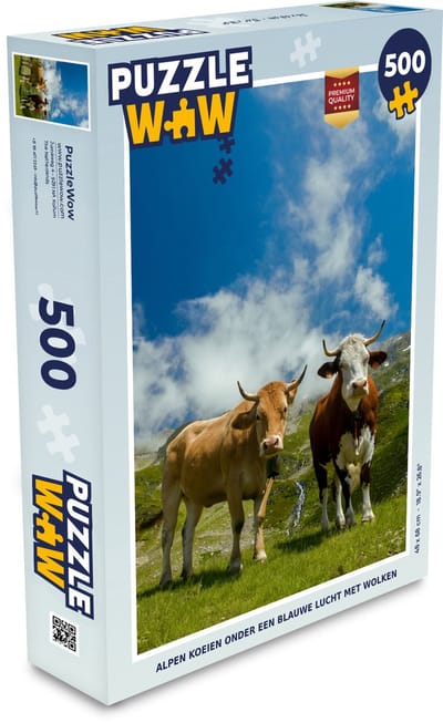 Puzzel Koeien - Zon - Landschap - Legpuzzel - Puzzel 500 stukjes