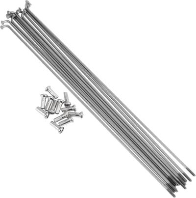 Set van 12 fietsnaalden van 14G, 210mm, roestvrij staal, geschikt voor fietsvelgen en reparaties