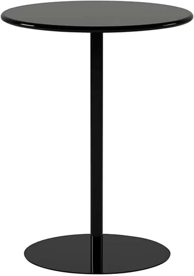 Ronde Bartafel - Cocktail Tafel - Woonkamer Inrichting - Onderhoudsvriendelijk Oppervlak - Diverse Maten - Zwart