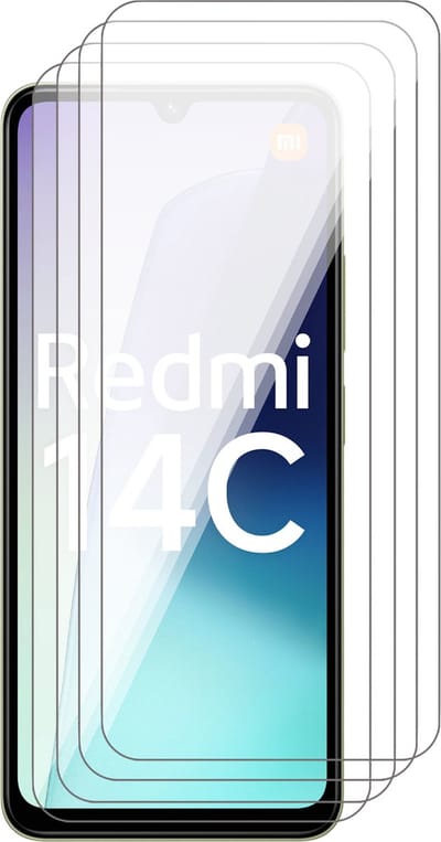 Screenprotector geschikt voor Xiaomi Redmi 14C / Redmi A4 / Redmi A5 / Poco C75 - 4x Glas Screen Protector