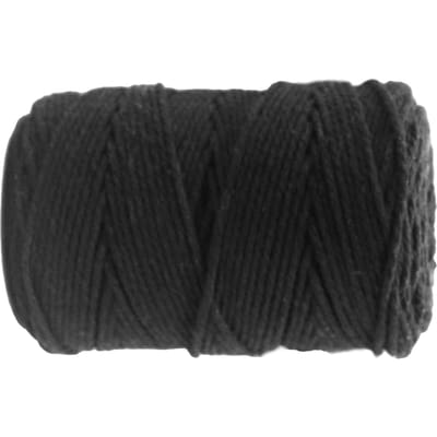 Cordelette Ficelle Noire 2mm 200 Mètres Cordelette de Boulanger Coton Durable pour Bricolage Emballage Cadeau Décoration black