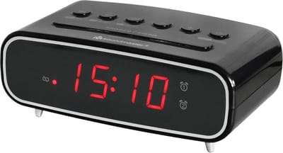 Digitale Klokradio - Zwart - Dubbel Alarm - Dimbaar LCD-scherm - Voor Thuisgebruik